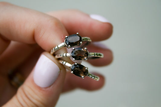 Smoky Quartz Rings | Various Sizes