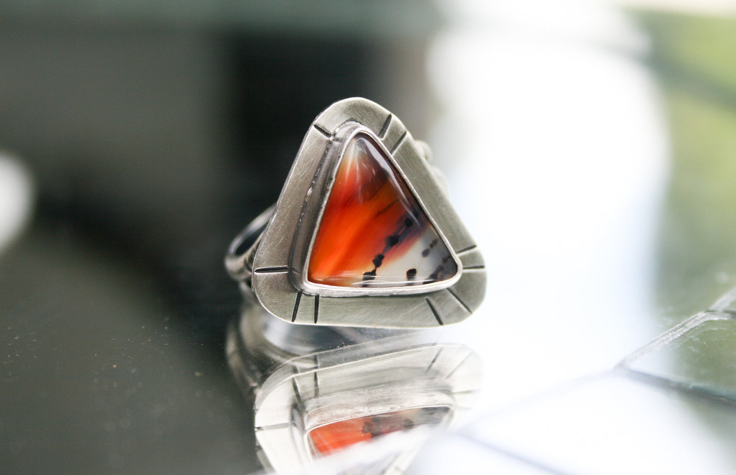 Montana Agate Ring | Size 9