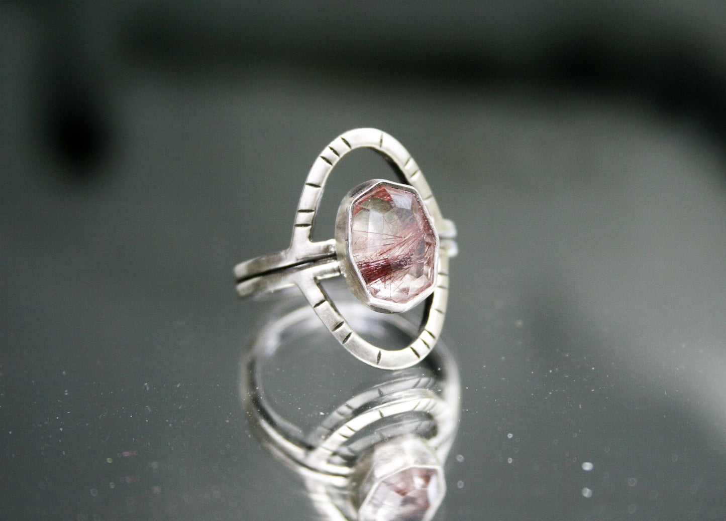 Rutilated Quartz Ring | Size 7 1/2