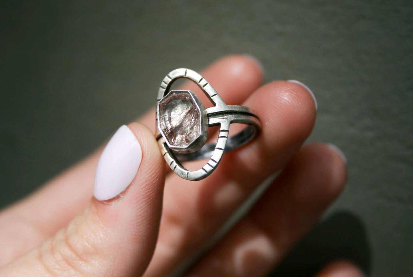 Rutilated Quartz Ring | Size 7 1/2