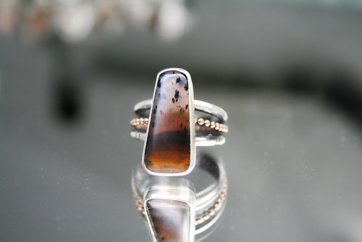 Montana Agate Ring | Size 8 1/2