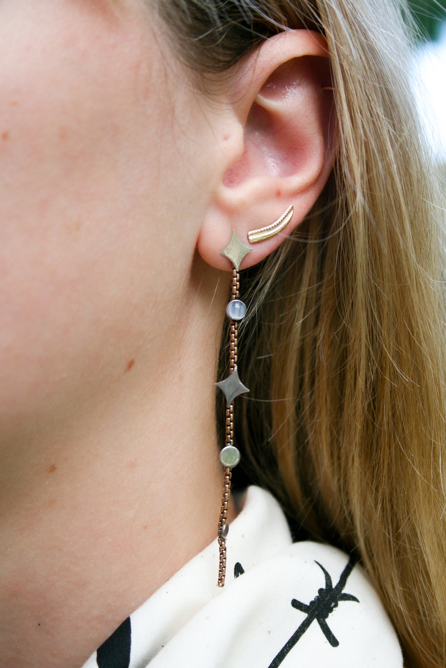 Moonstone Constellation Earrings