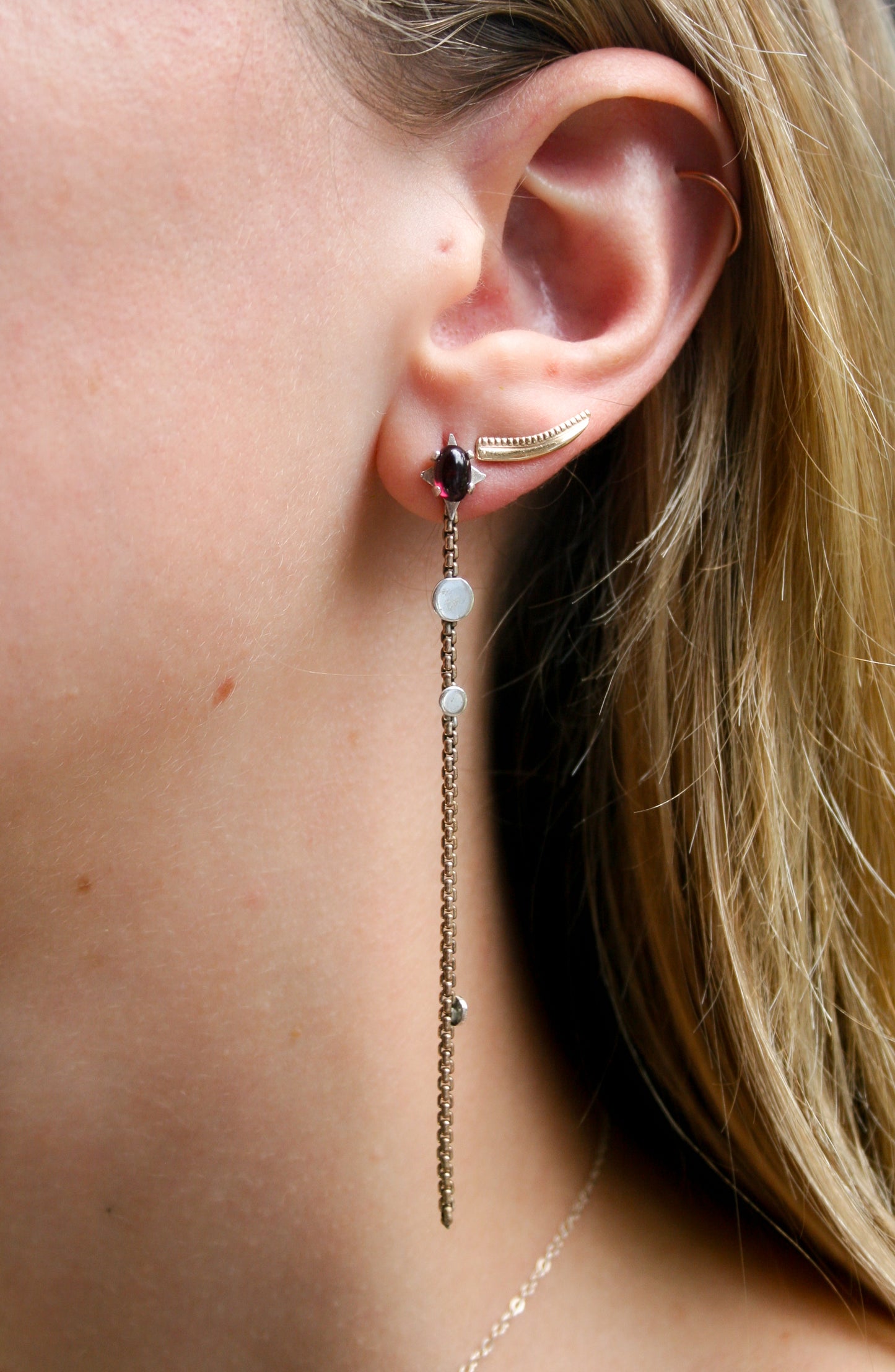 Garnet Constellation Earrings