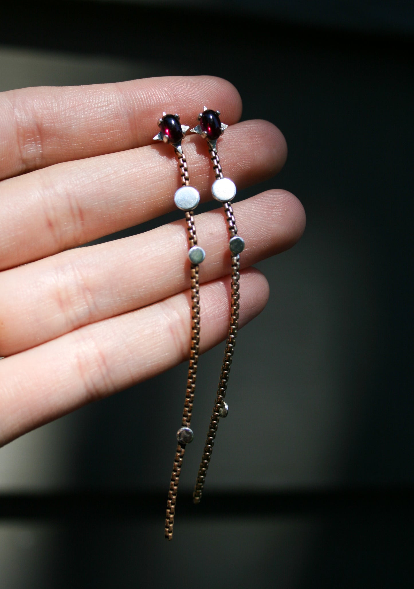 Garnet Constellation Earrings